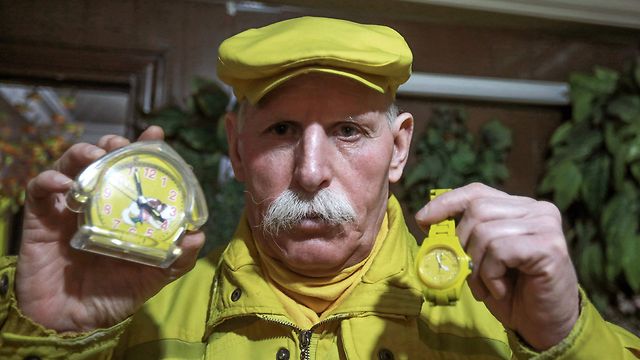 סוריה חאלב חלב אבו זכור האיש בצהוב (צילום: AFP)