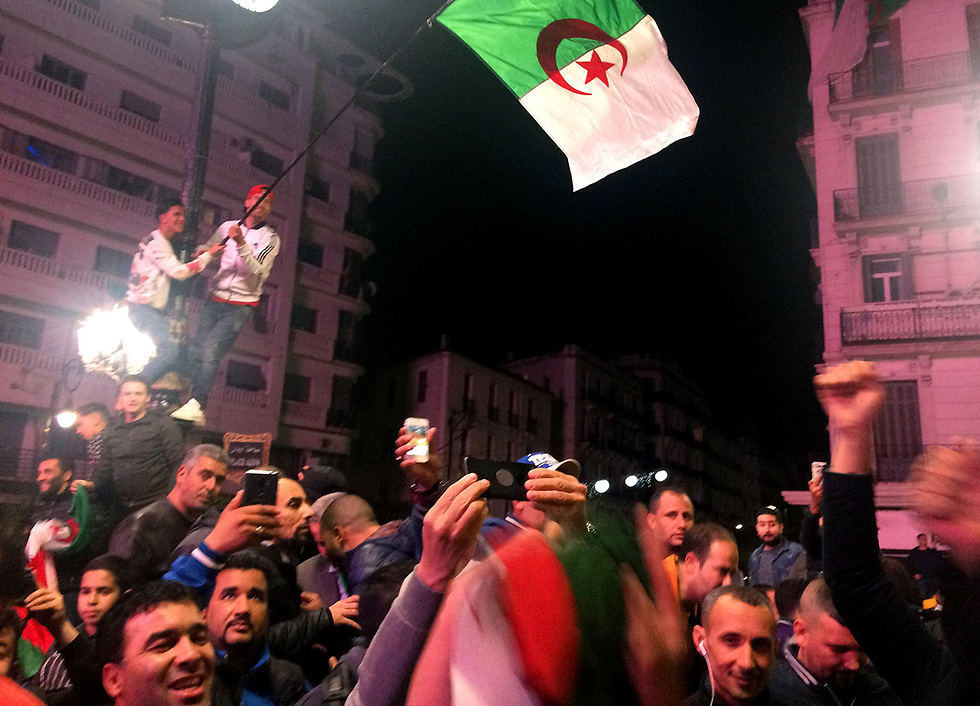 Celebrations in Algeria following the resignation of President Abdelaziz Bouteflika (Photo: Reuters)