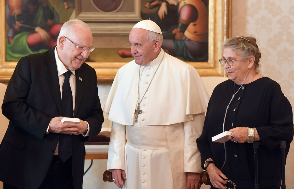 בפגישה עם האפיפיור בוותיקן, 2018 (צילום: AP)