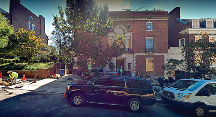 בית הזוג בזוס בוושינגטון הבירה (צילום: גוגל סטריט וויו)
