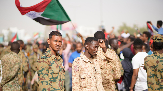 Sudan's military following announcement about a coup (Photo: EPA)
