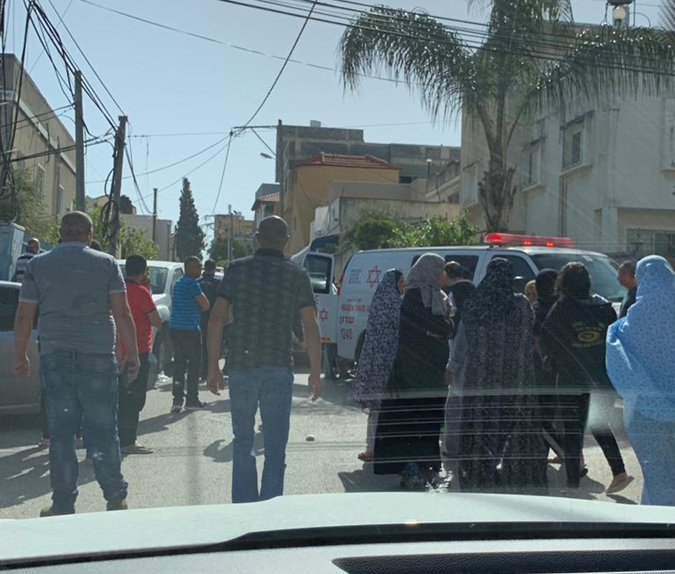 זיאת התאונה ברחוב אלזהראווי בבאקה אל ע'רביה ()