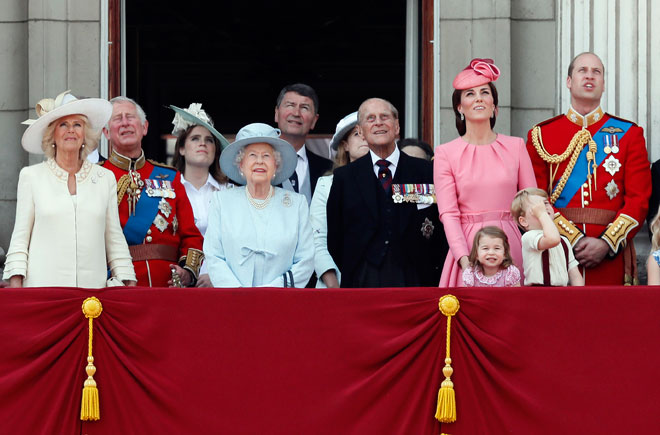 משפחת המלוכה, 2017 (צילום: AP)