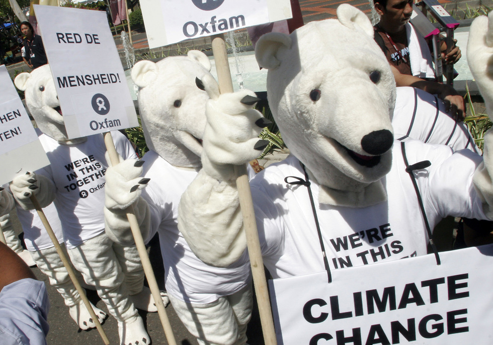 הפגנה נגד ההתחממות הגלובלית (צילום: AP)