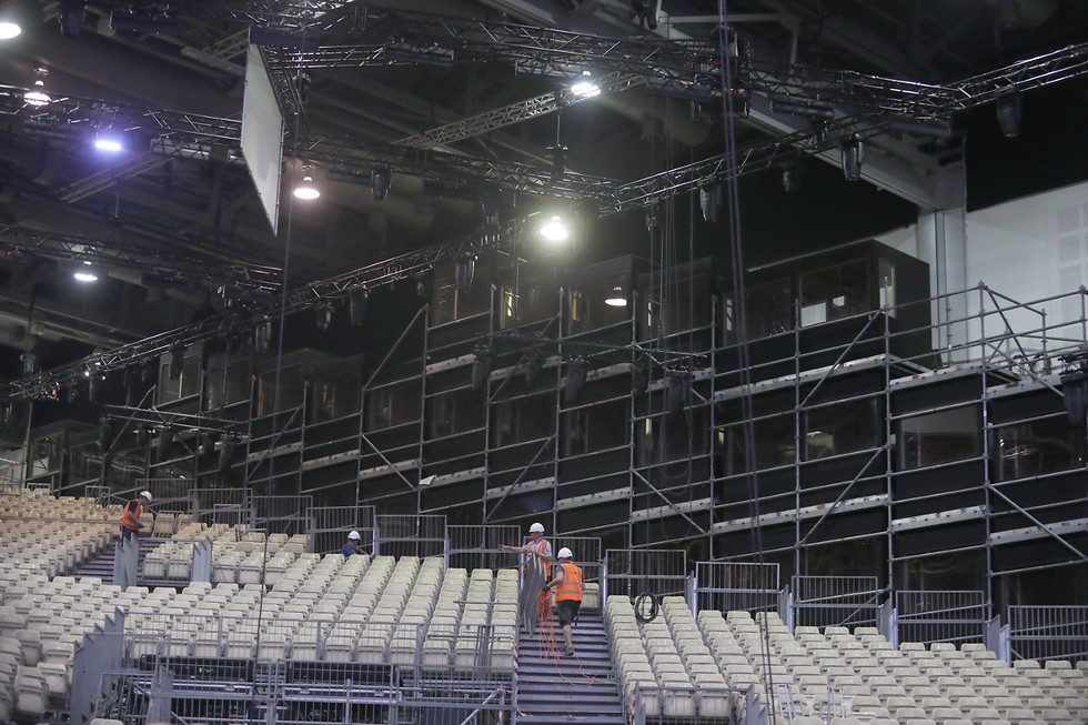 Строительство трибун для Евровидения. Фото: Орен Ахарони