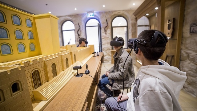 מציאות מדומה במוזיאון המוזיקה העברי (צילום: ליאור לינר)