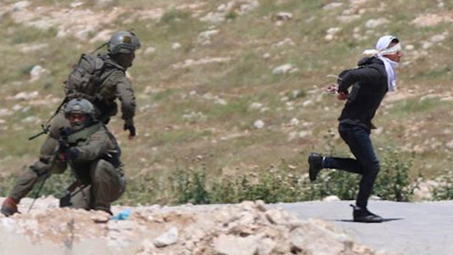 פלסטיני נפצע סמוך לבית לחם לאחר שנורה בירך מכוחות צה