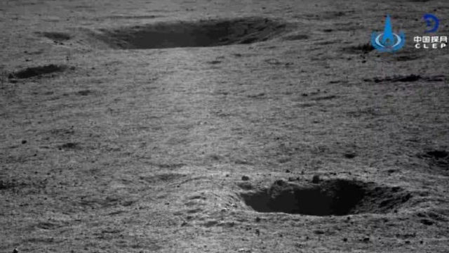 צילום של הצד הרחוק של הירח (צילום: סוכנות החלל הסינית)