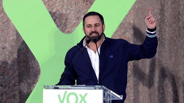 ספרד בחירות סנטיאגו אבסקל מנהיג מפלגת הימין הקיצוני Vox (צילום: EPA)