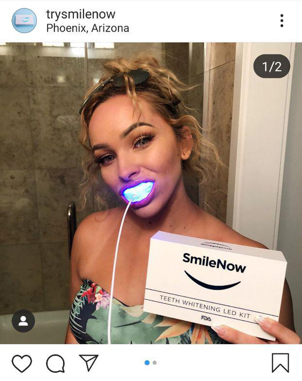 Белые зубы без стоматолога. Фото: Instagram