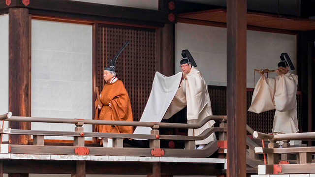 הקיסר אקיהיטו פורש טקס פרישה יפן טוקיו (צילום: AFP)