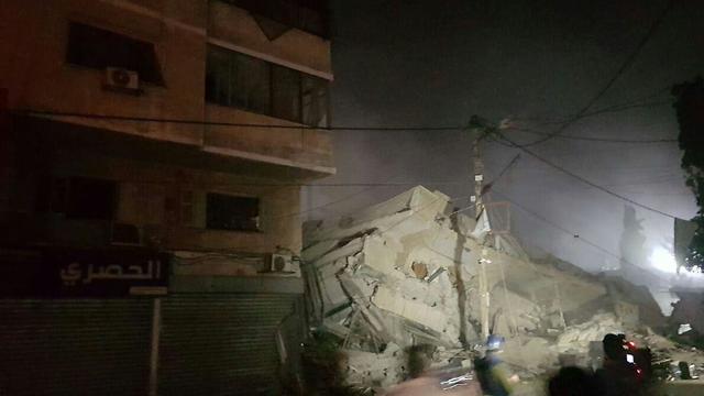 השמיד בניין נוסף של חמאס ברצועת עזה בעקבות ההסלמה בדרום ()