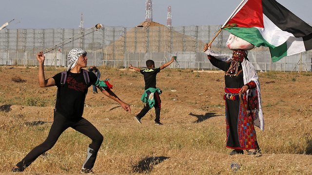  The Friday protests on the Gaza Strip's border (Photo: AFP)