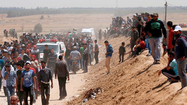 Беспорядки на границе Газы. Фото: AFP