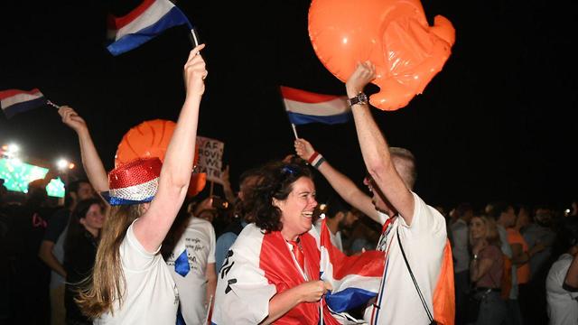 תיירים הולנד זוכים אירוויזיון אירוויזיון כפר האירוויזיון תל אביב 2019 (צילום: יאיר שגיא)