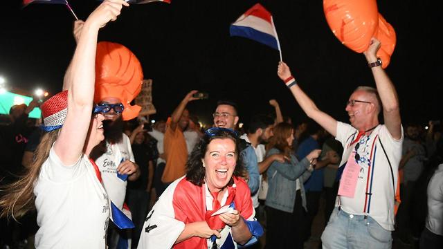 תיירים הולנד זוכים אירוויזיון אירוויזיון כפר האירוויזיון תל אביב 2019 (צילום: יאיר שגיא)