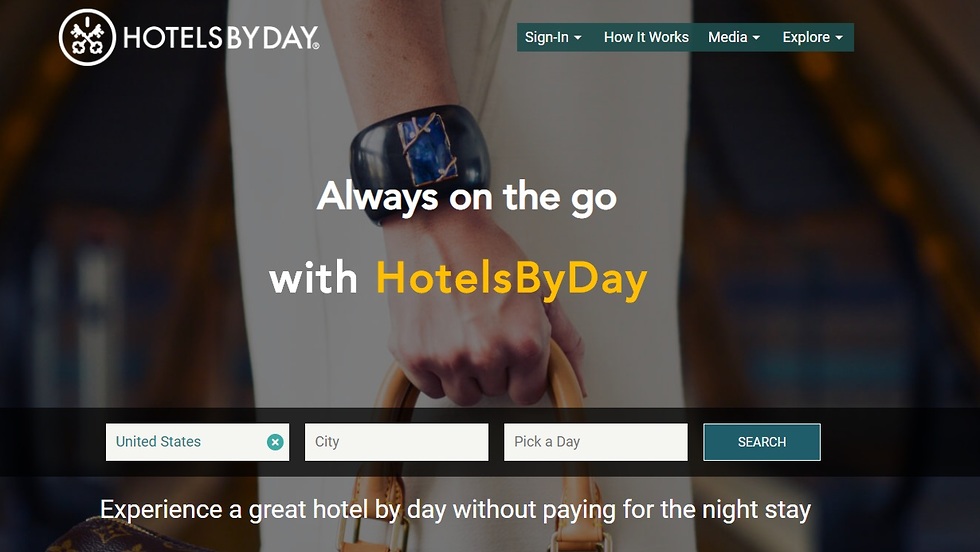 האתר Hotels By Day (מתוך אתר Hotels By Day)