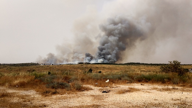 Пожар в Бен-Шемене. Фото: Надав Лакс