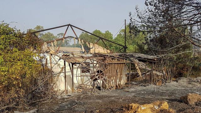 הנזק שנגרם לבתים בהראל (צילום: אלי מנדלבאום )