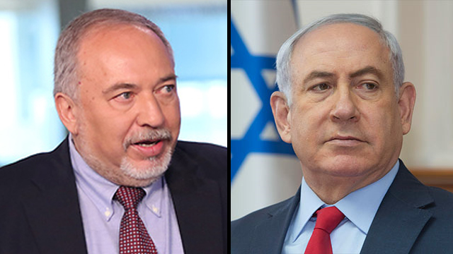 Liberman and Netanyahu (צילום: אבי מועלם, AP)