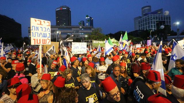 Демонстрация в Тель-Авиве. Фото: Моти Кимхи