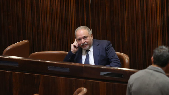 Yisrael Beytenu Chairman Avigdor Liberman (Photo: Alex Kolomoisky)