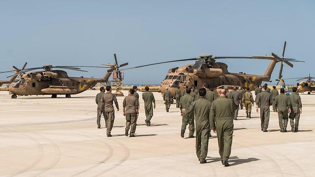 סיום תרגיל משותף של חיל האוויר ויחידת ״אגוז״ בשיתוף צבא קפריסין (צילום: דובר צה