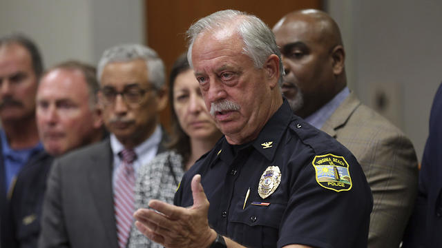 Virginia Beach Police Chief James Cervera speaks during a news conference in Virginia Beach, Va., Friday, May 31, 2019. 