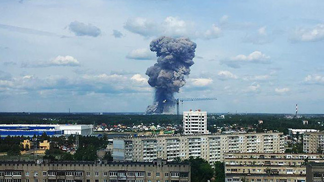 פיצוץ מפעל רוסיה דזרז'ינסק ()