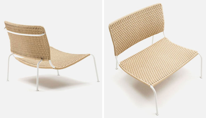 כיסא קלוע בעיצוב פיירו ליסוני. ''הביטאט''
