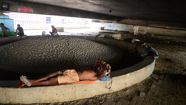 הודו גל חום קיצוני אמריטסאר (צילום: AFP)