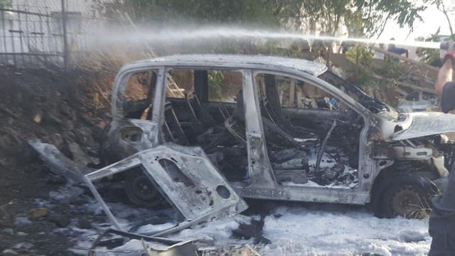 The aftermath of the deadly fire (Photo: Judea and Samaria district fire service)