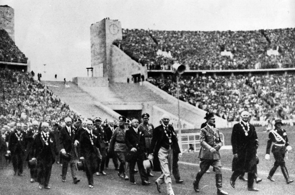 אולימפיאדת ברלין 1934 אדולף היטלר (צילום: gettyimages)