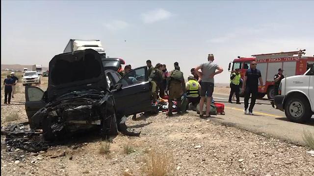Un grave accident de la route dans l’Arava (Yuval Sagi)