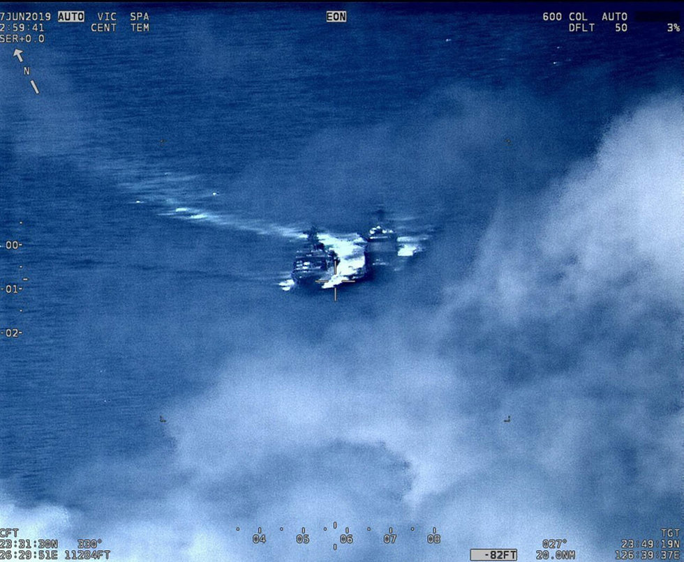כמעט התנגשות בין ספינה רוסית לאמריקנית בים הפיליפינים (צילום: Gettyimages)