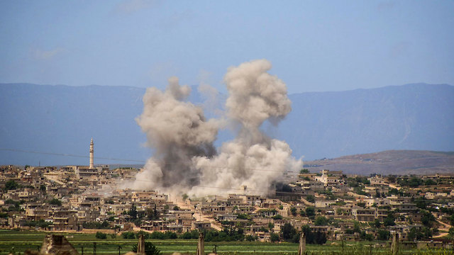 ההפצצות שבאידליב, סוריה (צילום: AFP)