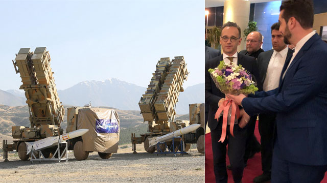 שר החוץ של גרמניה הייקו מאס ו טילים חדשים של איראן  (צילום: EPA)