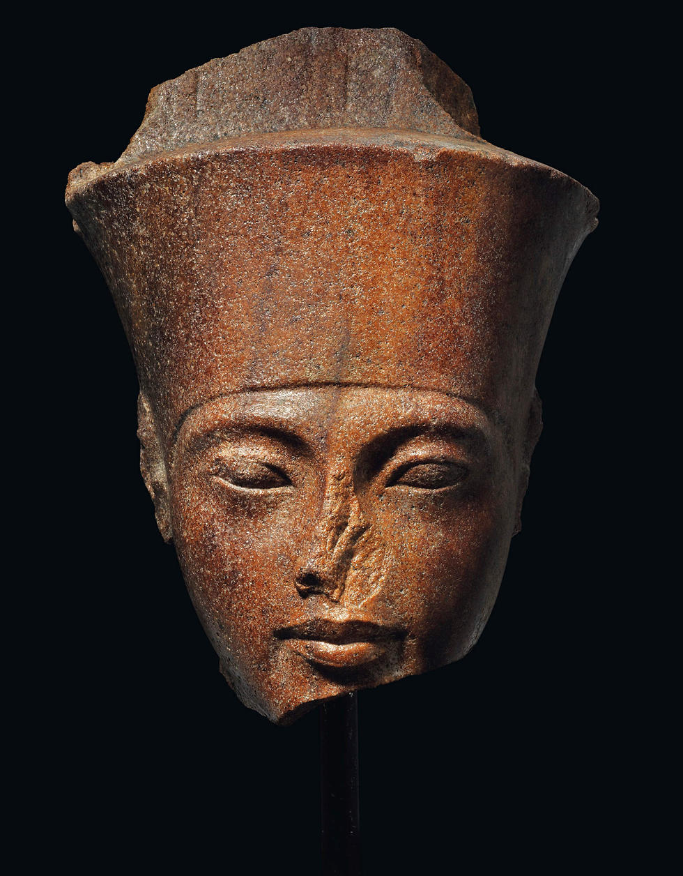 The Tutankhamun sculpture auctioned at Christie's (Photo: AFP)