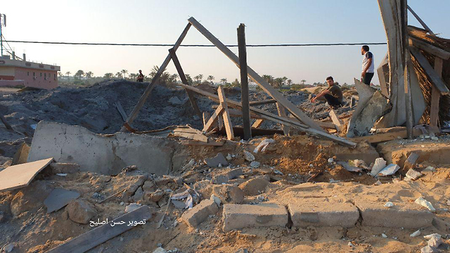 Palestinian documentation of the facilities targeted by the IDF  