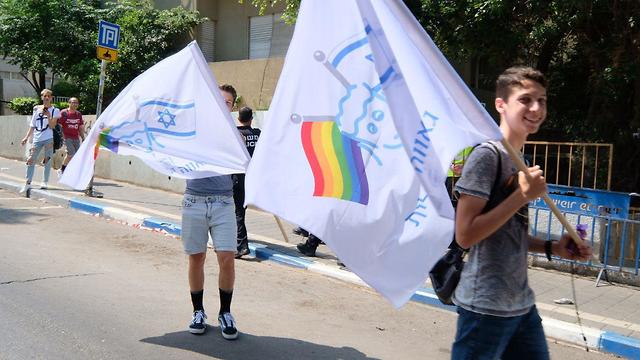 התכנסות מצעד הגאווה 2019 בתל אביב (צילום: שאול גולן)