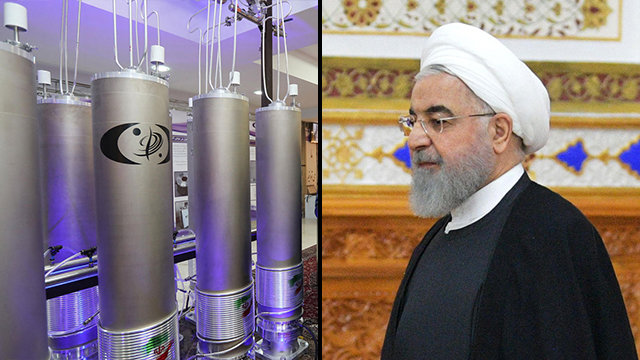  Iranian President Hassan Rouhani inspects an Iranian nuclear facility (Photo: AFP)