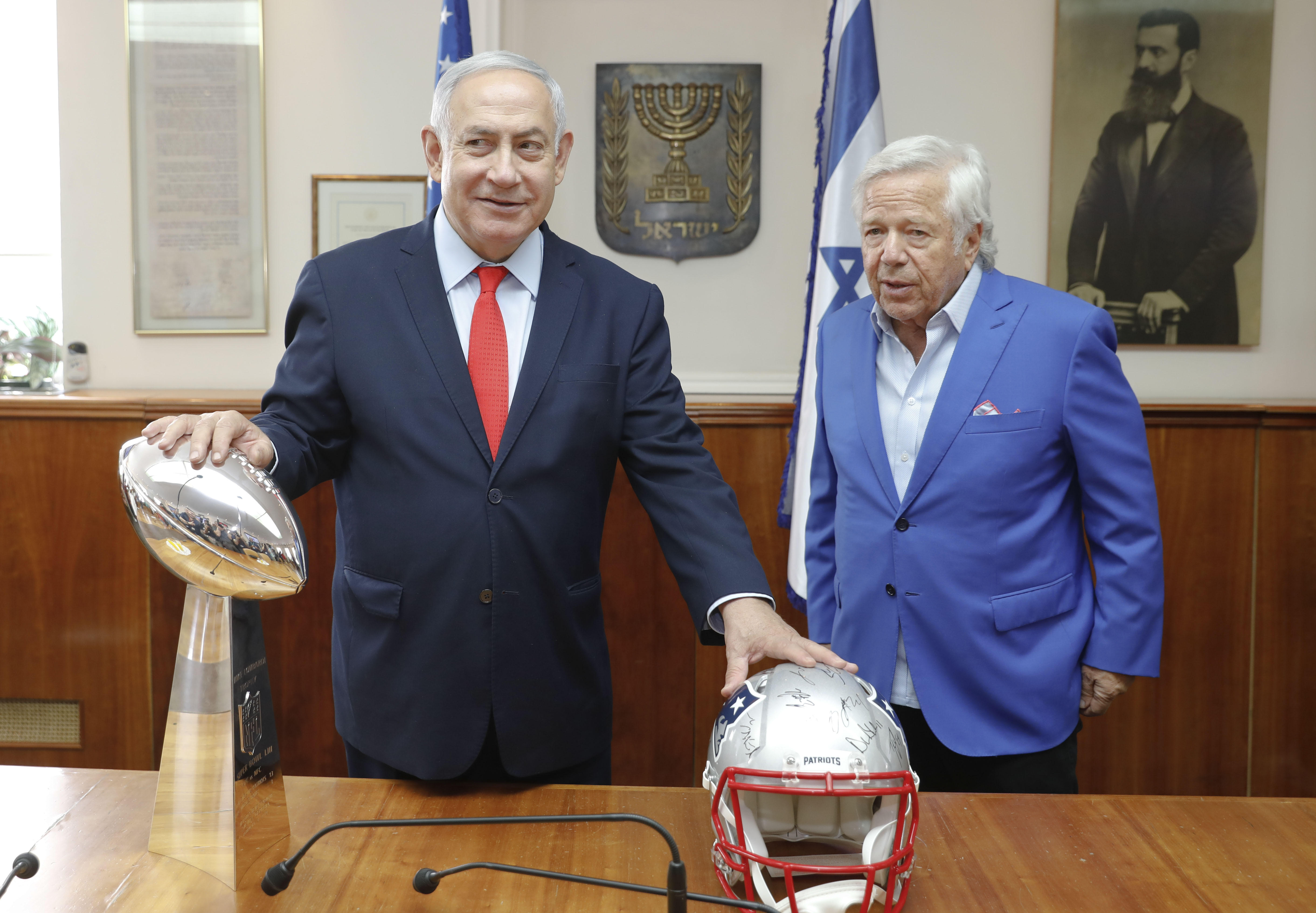 Robert Kraft with Prime Minister Netanyahu