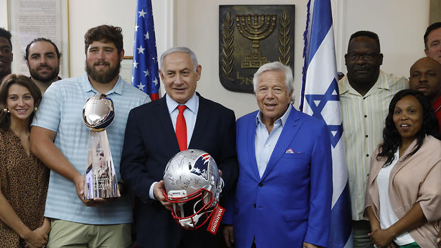 Robert Kraft with Prime Minister Netanyahu