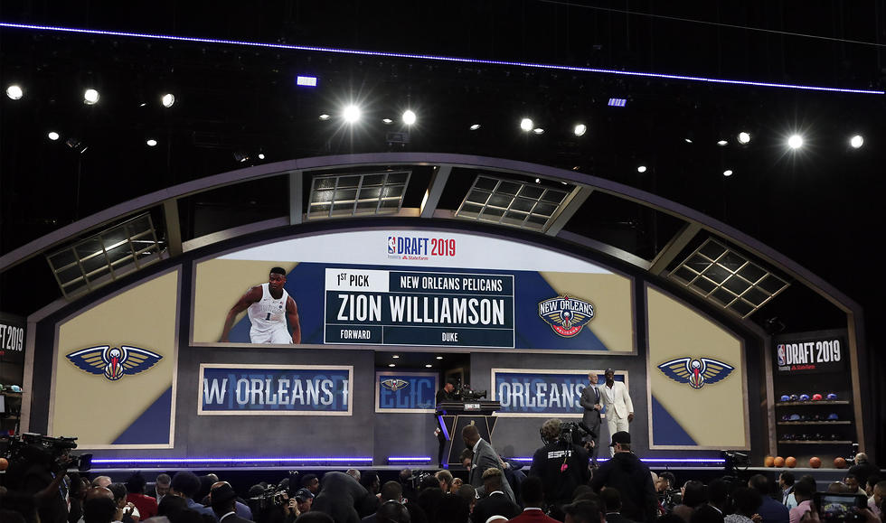 זאיון וויליאמסון דראפט NBA (צילום: EPA)