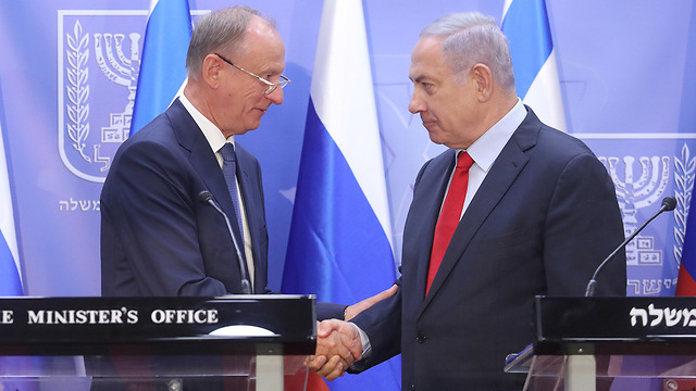 ראש הממשלה בנימין נתניהו פגישה עם היועץ לביטחון לאומי של רוסיה  ניקולאי פטרושב ב ירושלים (צילום: מארק ישראל סלם)