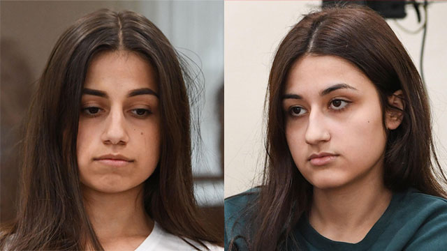 רוסיה אחיות רצחו אבא מתעלל משפט אנג'לינה מריה ו קרסטינה ח'צטוריאן  (צילום: AFP)