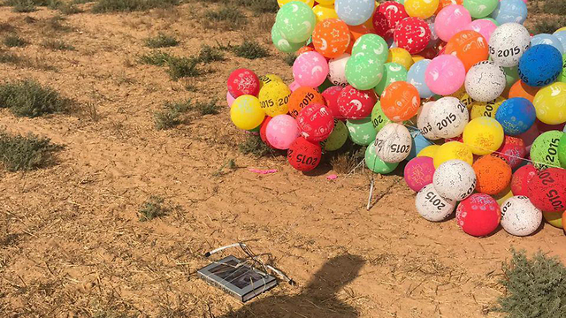Incendiary Balloons launched from Gaza towards Israeli fields