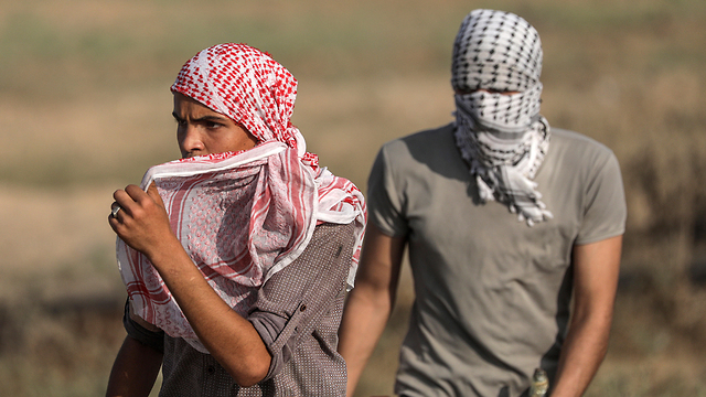 Friday riots near Gaza-Israel border (Photo: EPA)