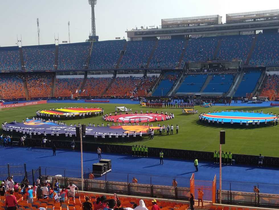 האצטדיון בקהיר במשחק של קונגו ואוגנדה (צילום: פרטי)