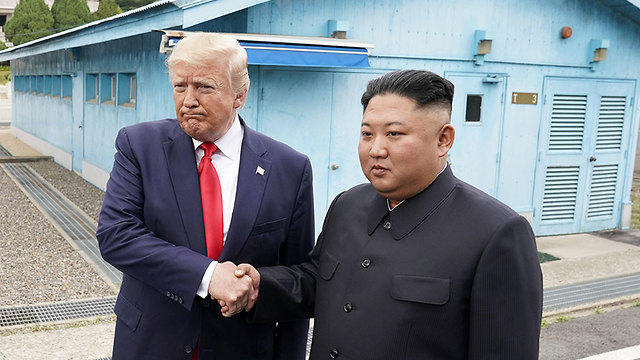 Donald Trump and Kim Jong Un meeting in the Korean demilitarized zone earlier this year (Photo: Reuters)